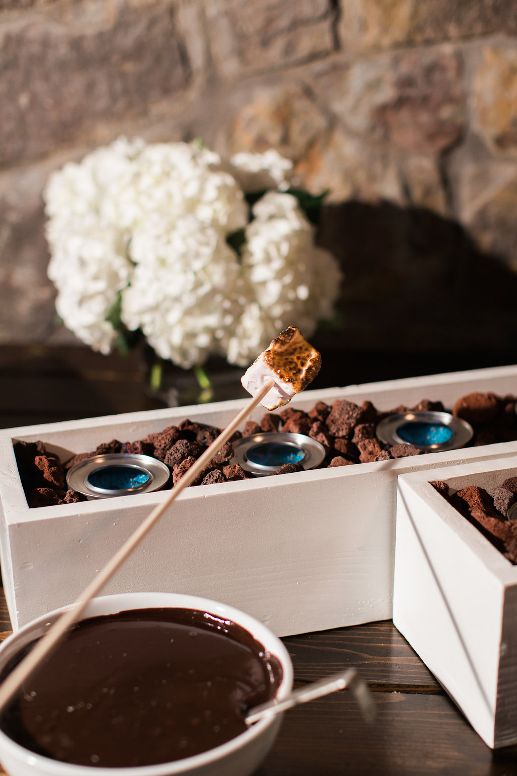 s’mores fondues action station